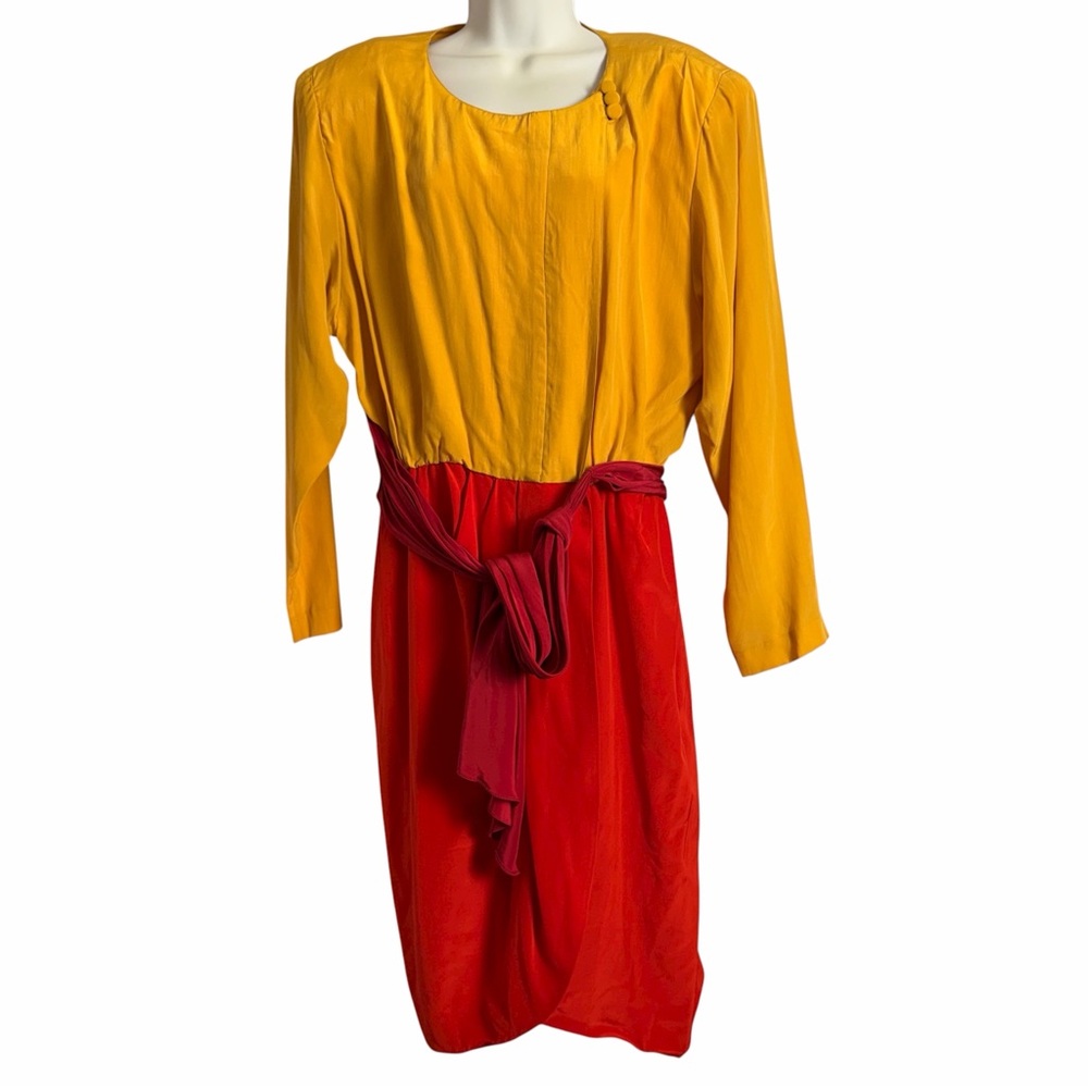 Vintage 80’s Silk Dress Size 14